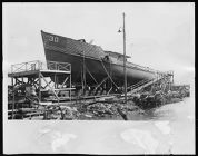 Port view of BYMS 30, Barbour Boat Works.  New Bern, NC